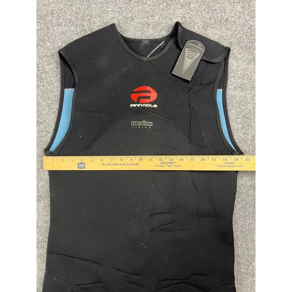 Pinnacle Wetsuit Men's XL Black Sleeveless Shorts Merino Lining Surf - Picture 3 of 7